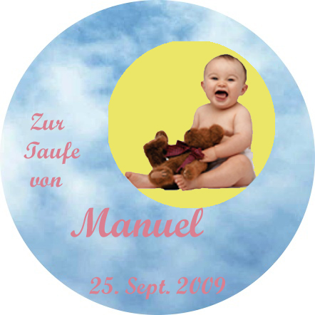 Montage aus einer Vorlage der Website Tortendekoration und dem Bild des T�uflings f�r 19,90 �